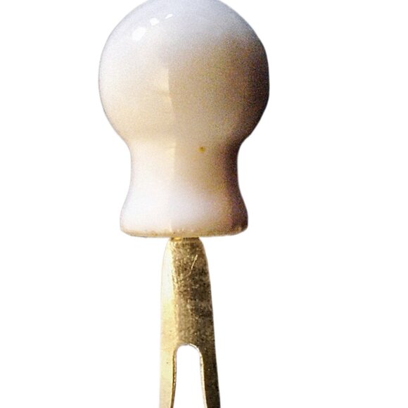 8 Pair Porcelai Corn Cob Spears Picks Forks Fritz Floyd Style Excellent - Picture 2 of 2